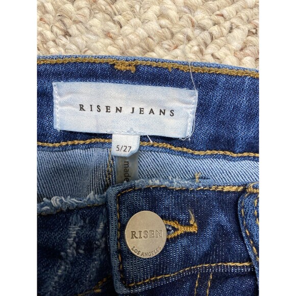 5/27 Buckle Risen 90s High-Rise Flare Distressed Split Hem - Picture 8 of 10